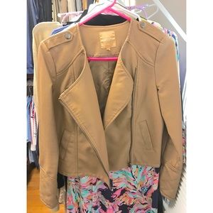 Faux Leather quilted jacket